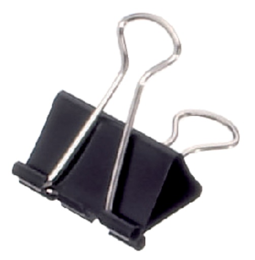 [316625] Pince à papier MAUL 213 Foldback 32mm noir 12 pièces
