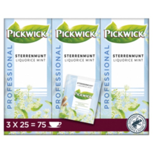 [890382] Thé Pickwick sterrenmunt 25x 2g avec enveloppe