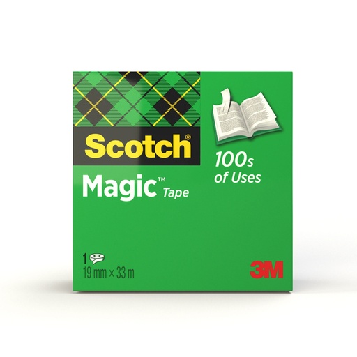 [801340] Ruban adhésif Scotch Magic 810 33mx19mm invisible mat