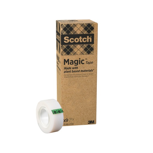 [836524] Ruban adhésif Scotch Magic 900 19mmx33m invisible mat 9 rouleaux