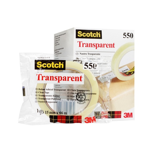 [800433] Ruban adhésif Scotch 550 66mx15mm transparent