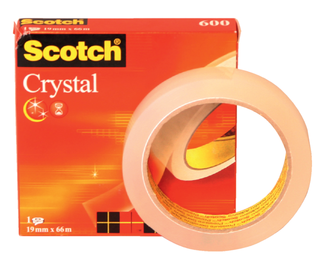 Ruban adhésif Scotch 600 19mmx66m Crystal Clear