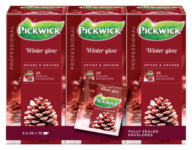 Thé Pickwick Winter Glow 25x 2g avec enveloppe