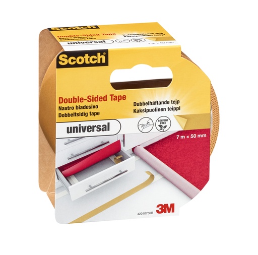 [802044] Ruban adhésif double face Scotch Universal 50mmx7m