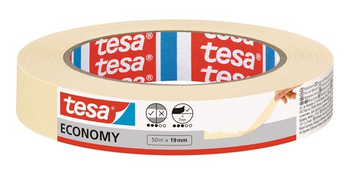 [870047] Ruban de masquage tesa® Economy 50mx19mm jaune