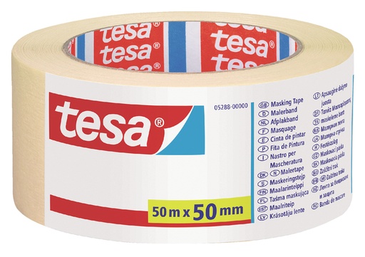 [870050] Ruban de masquage tesa® Economy 50mx50mm crème