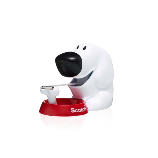 [801148] Dévidoir Scotch C31 Chien + 1 rouleau 7,5mx19mm