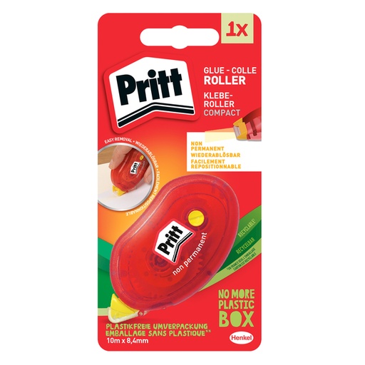[836078] Roller de colle Pritt Compact non-permanent 10m blister