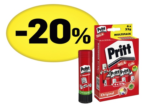 [836019] Bâton de colle Pritt Original 22g Lot promo