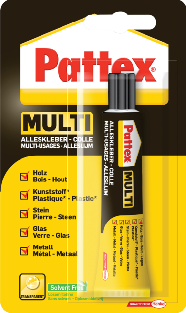 Alleslijm Pattex Multi tube 20gram op blister