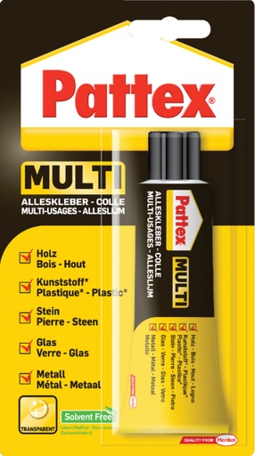 [836043] Alleslijm Pattex Multi tube 50gram op blister