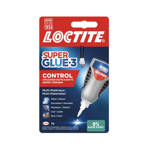 [836220] Colle seconde Loctite Control tube 3g blister