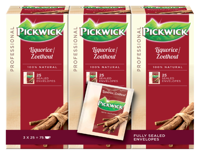 Thé Pickwick réglisse 25x 2g avec enveloppe