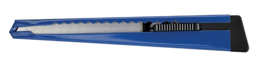 [337129] Cutter Westcott Office 9mm curseur coulissant corps métal bleu