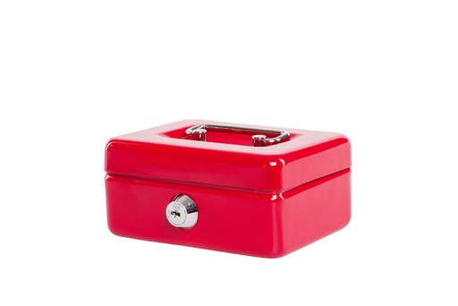 [326103] Coffret caisse MAUL avec fente tirelire 125x95x60mm rouge