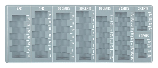 [326551] Muntinzetbak Pavo 275x110x20mm grijs