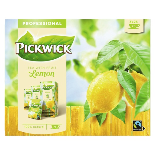 [890389] Thé Pickwick Fair Trade citron 25x 1,5g