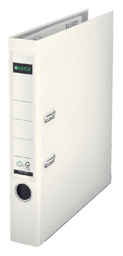 [502180] Classeur à levier Leitz 1015 180° A4 50mm PP blanc