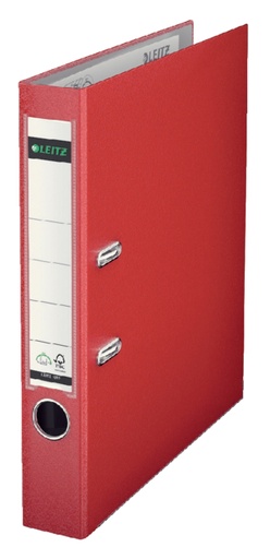 [502182] Classeur à levier Leitz 1015 180° A4 50mm PP rouge