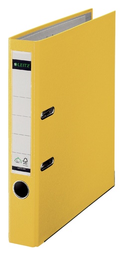 [502185] Classeur à levier Leitz 1015 180° A4 50mm PP jaune