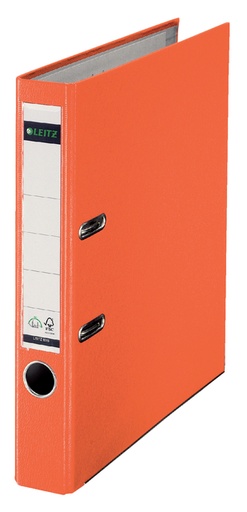 [502186] Classeur à levier Leitz 1015 180° A4 50mm PP orange