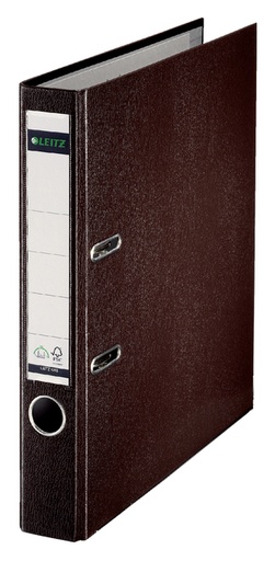 [502187] Classeur à levier Leitz 1015 180° A4 50mm PP brun