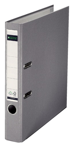 [502192] Classeur à levier Leitz 1015 180° A4 50mm PP gris