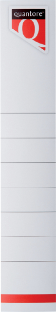 Étiquette dorsale Quantore 34x190mm adhésive étroite blanc
