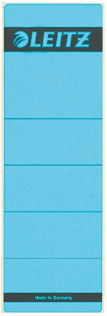 Etiquette dorsale Leitz 62x192 adhésive large bleu
