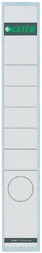 [504270] Rugetiket Leitz smal/lang 39x285mm zelfklevend wit 10 stuks