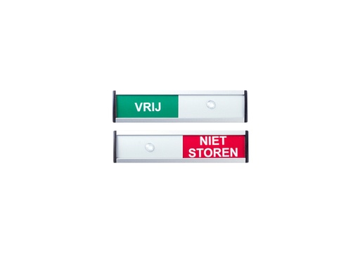 [921338] Plaque Vrij/Niet storen 125x30mm