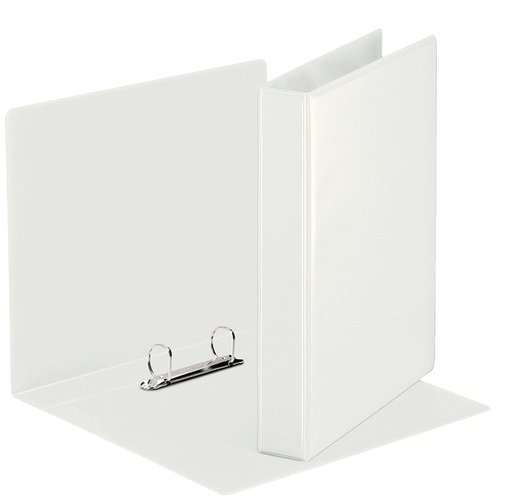 [265696] Classeur panorama Esselte A5 2 anneaux méc-D 25mm PP blanc