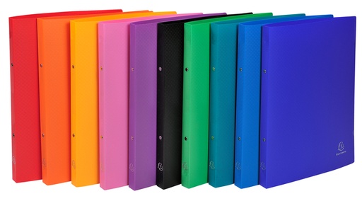 [256018] Classeur à 2 anneaux Exacompta A4 méc-O 15mm PP assorti