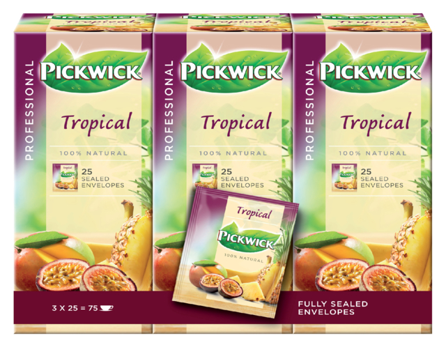 Thé Pickwick fuits tropicaux 25x 1,5g