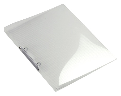 [264487] Classeur 2 anneaux HF2 A4 méc-O 16mm PP transparent blanc