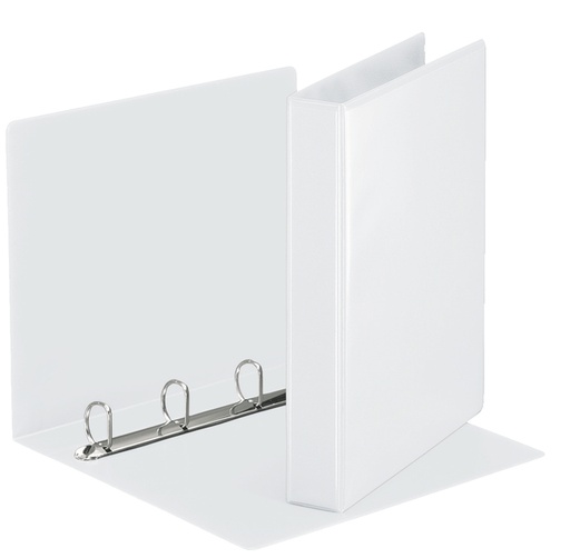 [265713] Classeur panorama Esselte Essentials A4 4 anneaux méc-D 30mm blanc