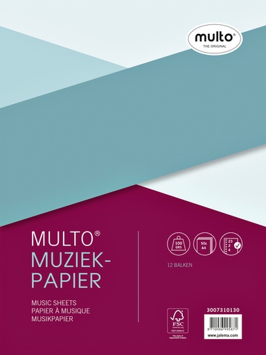 [274760] Intérieur Multo papier dessin A4 23 perforations 100 pages