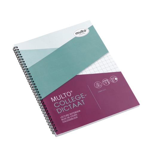 [278569] Bloc de cours Multo A4 carreau 10x10mm 23 perf 160 pages 80g blanc