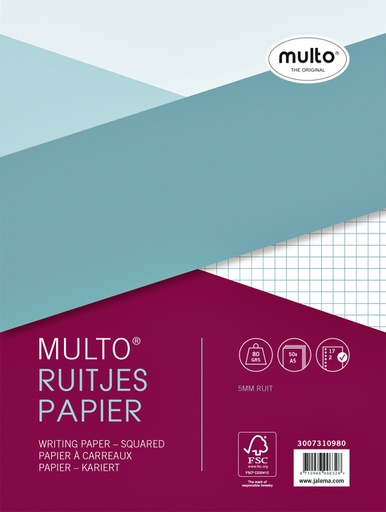 [273440] Interieur Multo 17-gaats ruit 5mm 80gr 50 vel