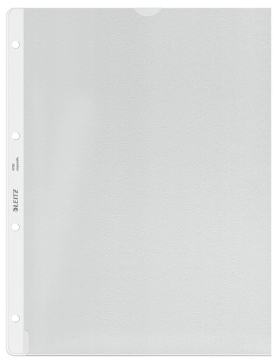 [510538] Pochette Leitz Premium A4 Copy safe avec découpe PP 0,13mm transparent 100 pièces