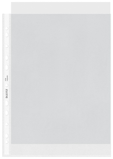[510551] Pochette Leitz Premium Standard Copy safe A4 11 perfPP 0,085mm transparent 100 pièces