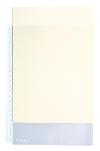 [106294] Pochette Kangaro A4 23 perforations PP 0.12mm grainé 10 pièces