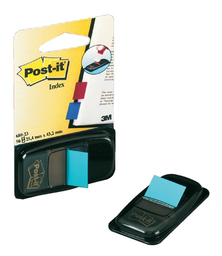 [213233] Marque-pages Post-it 680 25,4x43,2mm bleu vif