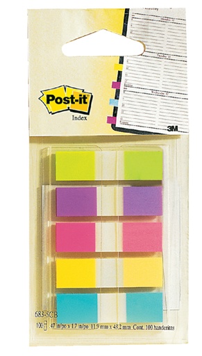 [213242] Marque-pages Post-it 6835 11,9x43x1mm assorti