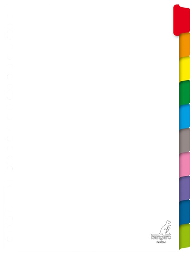 [271521] Tabbladen Kangaro 23-gaats PK410M 10-delig wit karton