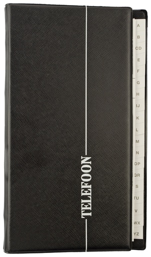 [320223] Répertoire téléphonique Kangaro 215x130mm A-Z 4 anneaux noir