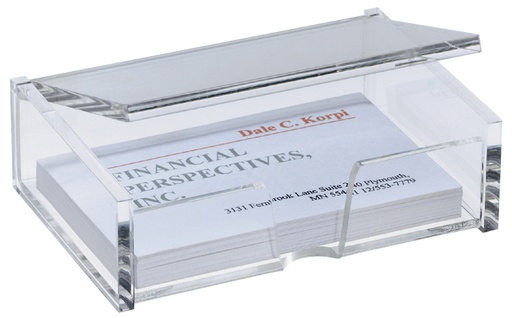 [106279] Boîte à cartes de visite Sigel VA112 80 cartes acryl translucide