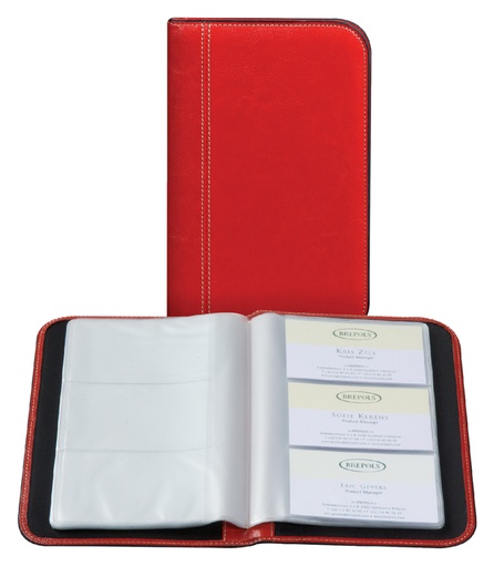 [540059] Album cartes de visite Palermo pour 144 cartes rouge