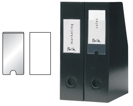 [811575] Porte-étiquettes Djois 55x150mm adhésif transparent 6 pièces