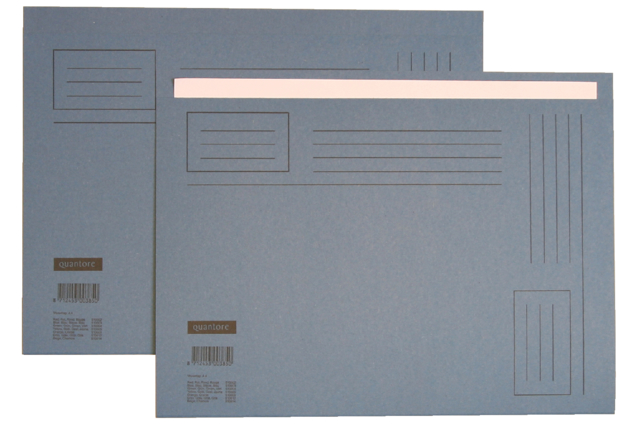 Chemise Quantore In-folio bord décalé 250g bleu